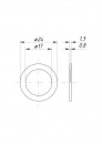 Membrana zaworu 0-104/08 do głowicy AP 0-100/09/G/3 fi 24mm Opryskiwacz ( sprzedawane po 100 )