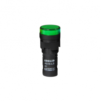 Grüne LED-Kontrollleuchte 24 V; 16 mm