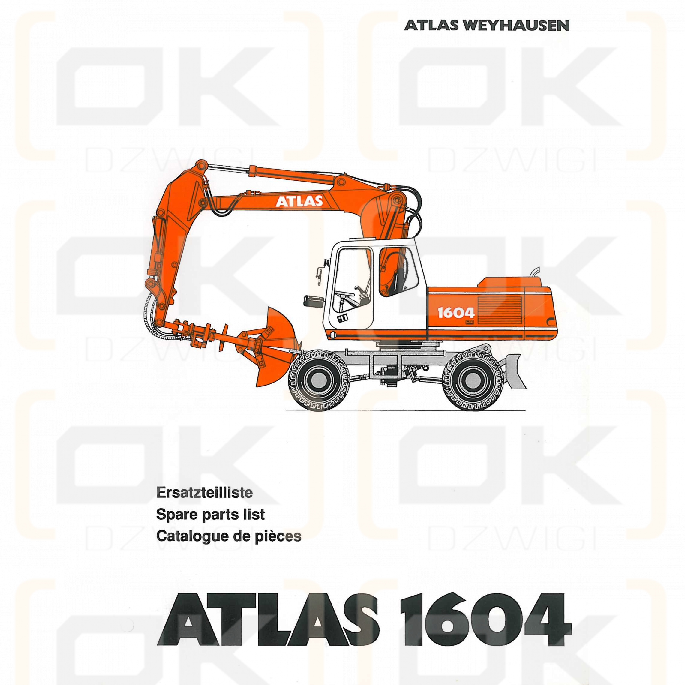 Katalog części Atlas 1604 Atlas 1604 - Najlepsze ceny w OK Sp. z o.o.