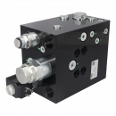 3/4 HBS overload valve with 26VDC solenoid valve
