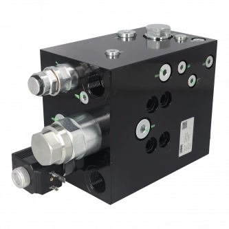 3/4 HBS overload valve with 26VDC solenoid valve