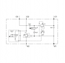 3/4 HBS overload valve with 26VDC solenoid valve