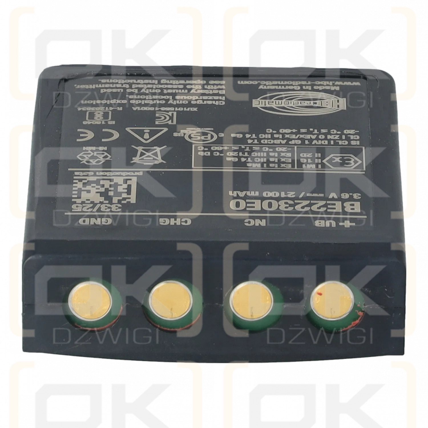 Batería antideflagrante HBC Radiomatic 3,6VDC EX (ex.BE22300)