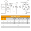 Motor hidráulico BMRY-400 (401,9 cm3/rev) Brida A2, eje del cilindro de 25 mm