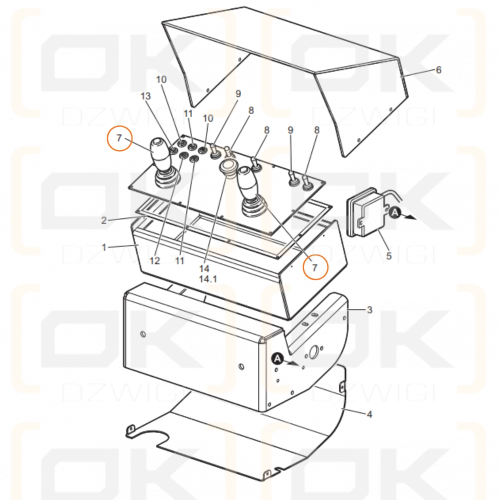Manipulador CTE de la plataforma aérea