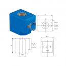 Coil 230 VAC 15W fi15 h=39mm
