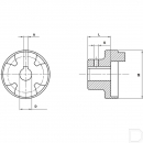 Вал полумуфты мотора 48x110 - ege 5