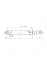 Cylinder hydrauliczny, siłownik ładowacza wysięgnika II CJ2F-80/45/400DG Troll