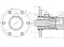 Cylinder ładowacza obrotu CJ5F80/45/320DGw Troll