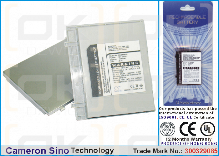 Bateria zamienna do NEC MobilePro 300E / MIT-BAR01 1100 mAh Li-ion 3.7 V (Cameron Sino)