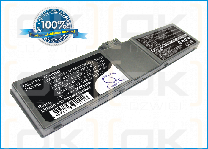 Dell Latitude LST C400ST / 21KEV 3600 mAh Li-ion 11,1 V (Cameron Sino)