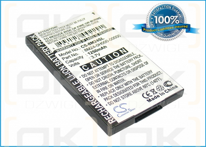 Bateria zamienna do Sendo X / 8M24-0H000-00000 1250 mAh Li-ion 3.7 V (Cameron Sino)