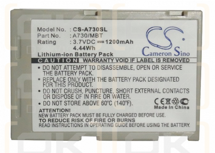 Bateria zamienna do Asus Mypal A730w / A730/MBT 1200 mAh Li-ion 3.7 V (Cameron Sino)