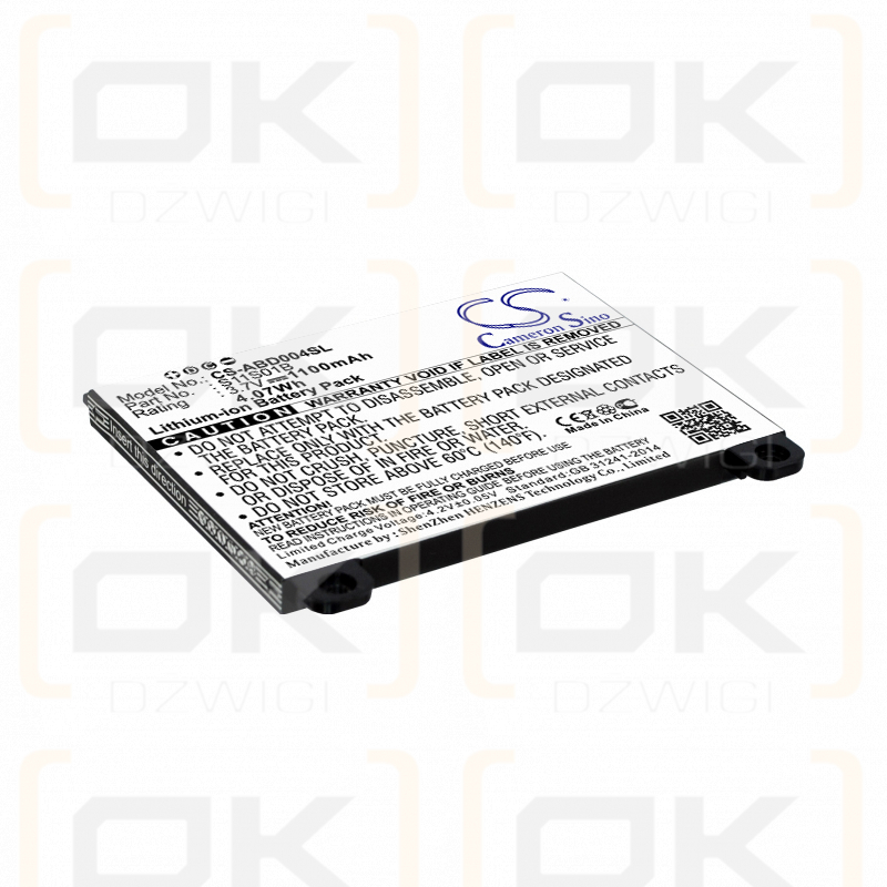 Amazon kindle DX DXG / S11S01B 1100mAh Li-ion 3.7V (Cameron Sino)