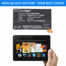 Batería Amazon C9R6QM / S12-T1-S de polímero de litio de 4550 mAh y 3,8 V (Cameron Sino)