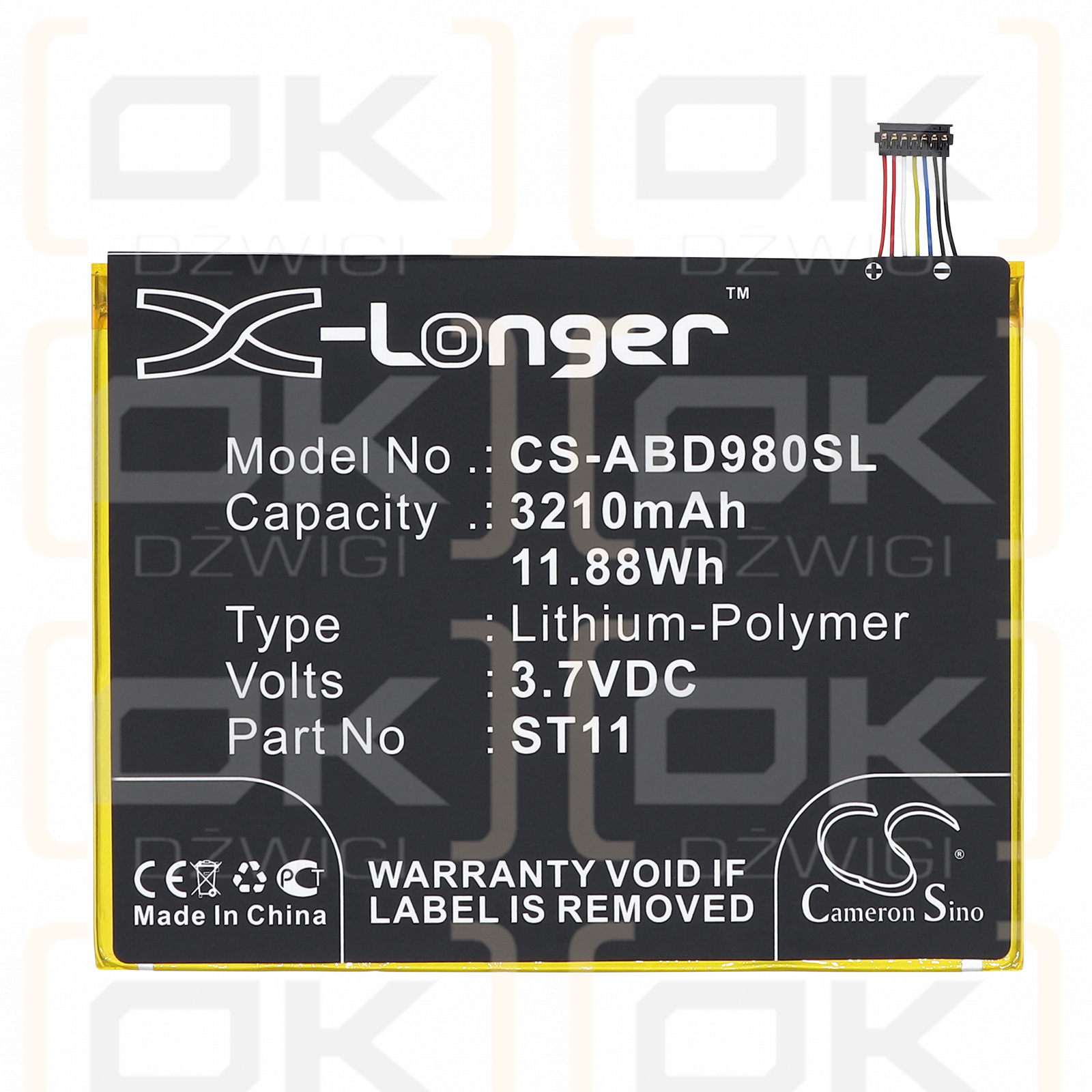 Amazon SG98EG / ST11 3210 mAh Li-Polymer 3,7 V (Cameron Sino)