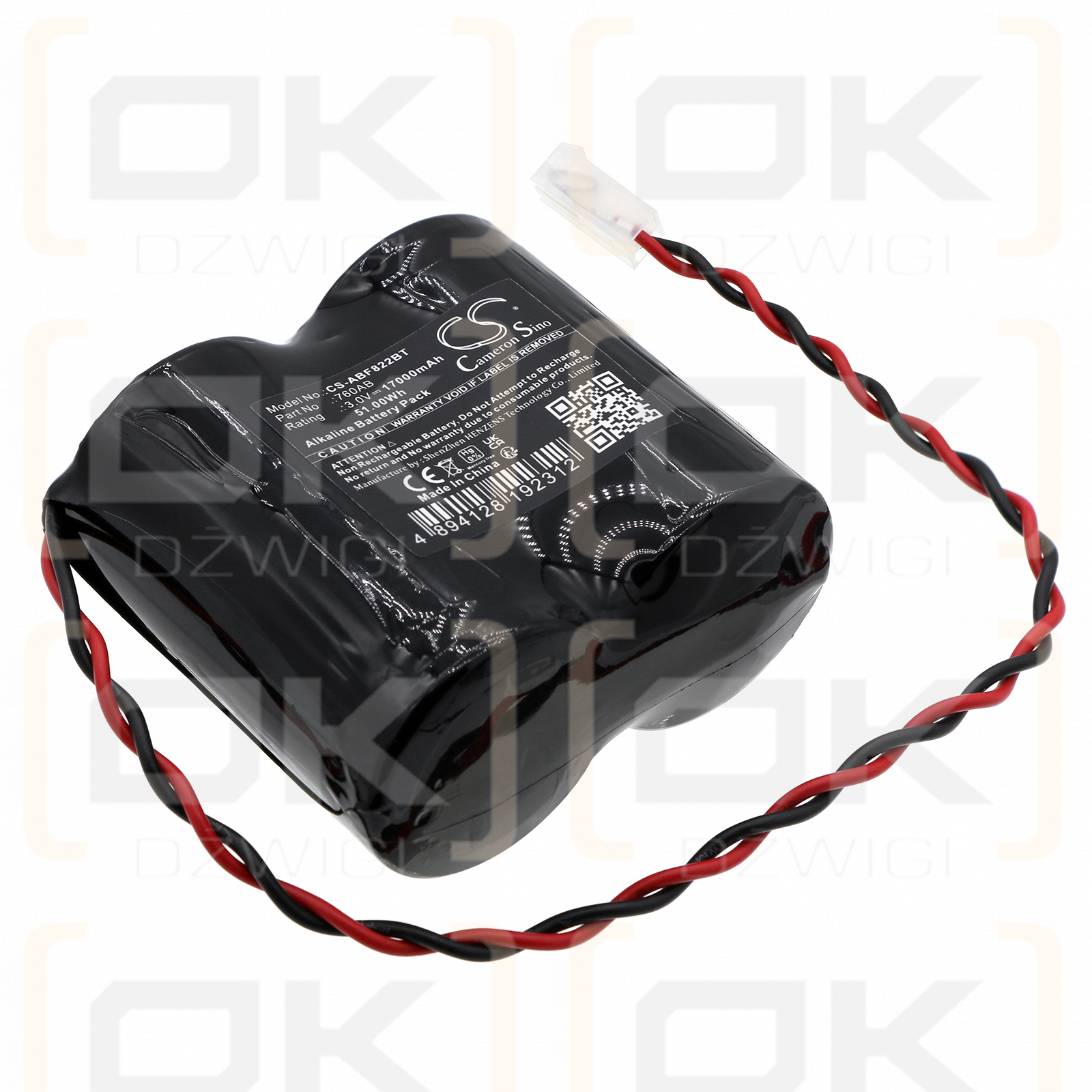 ABUS/760AB 17000mAh Alcalino 3.0V (Cameron Sino)