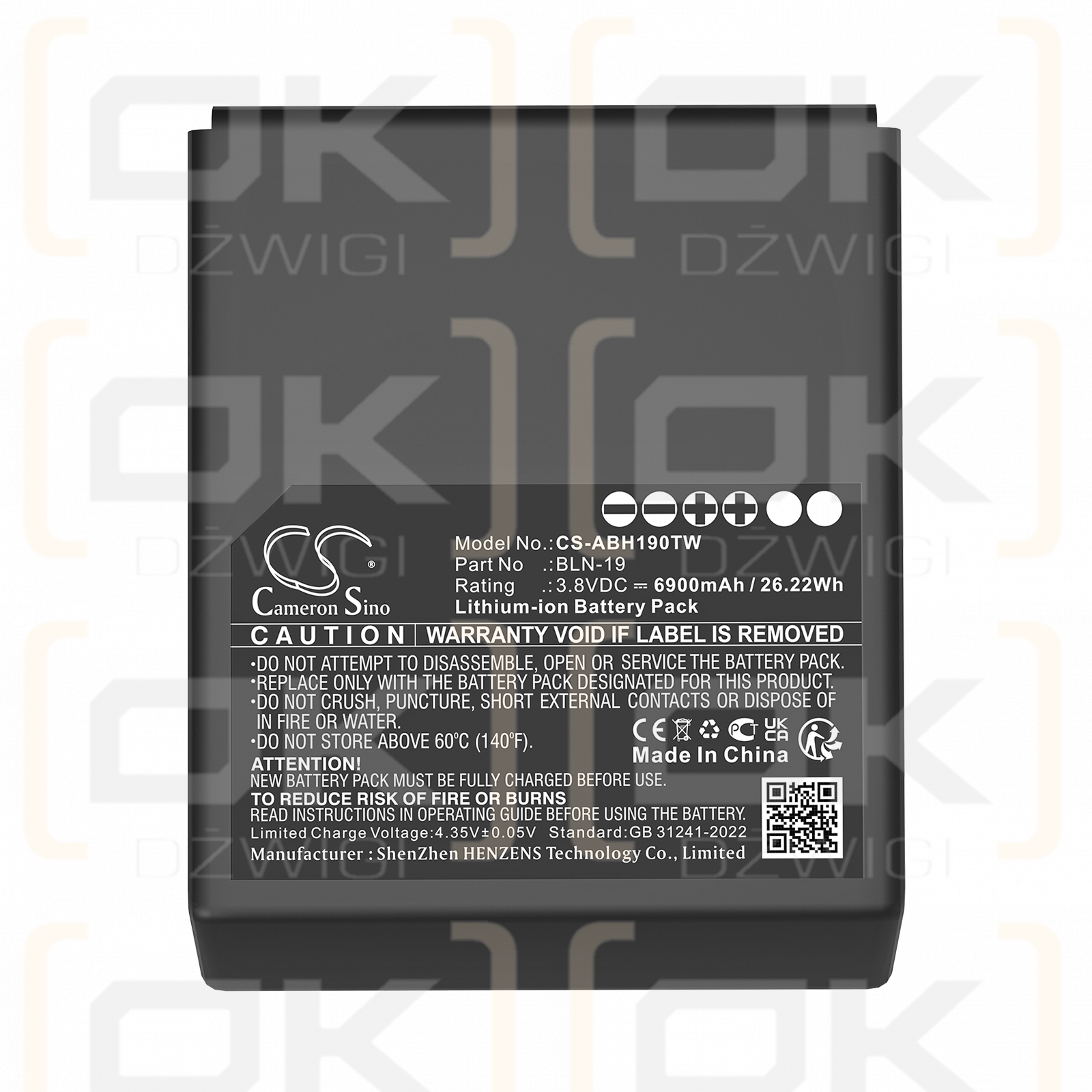 Airbus / BLN-19 6900mAh Li-ion 3.8V (Cameron Sino)
