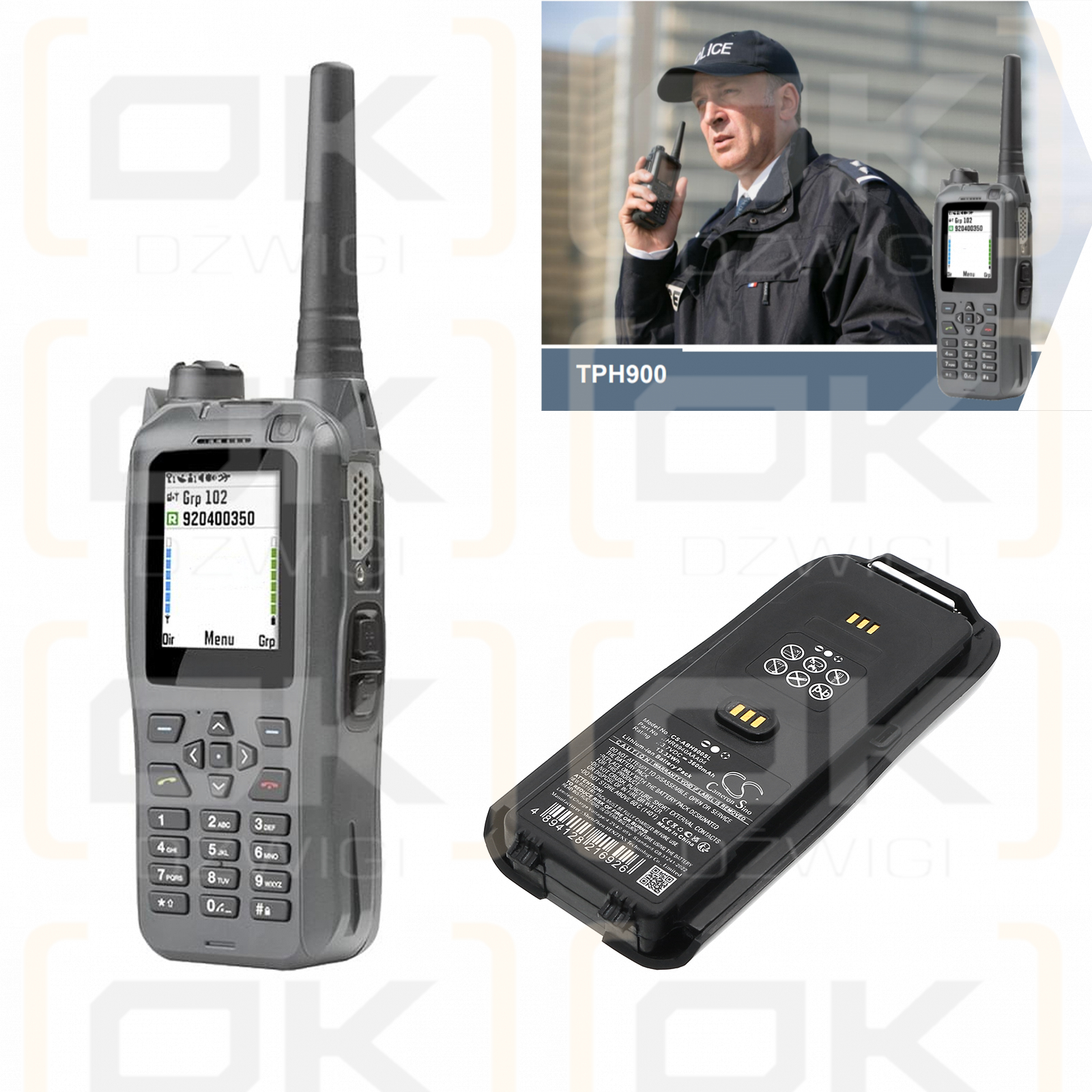 Airbus TPH900 / HR8940AAA04 3600 mAh Li-Ion 3,7 V (Cameron Sino)