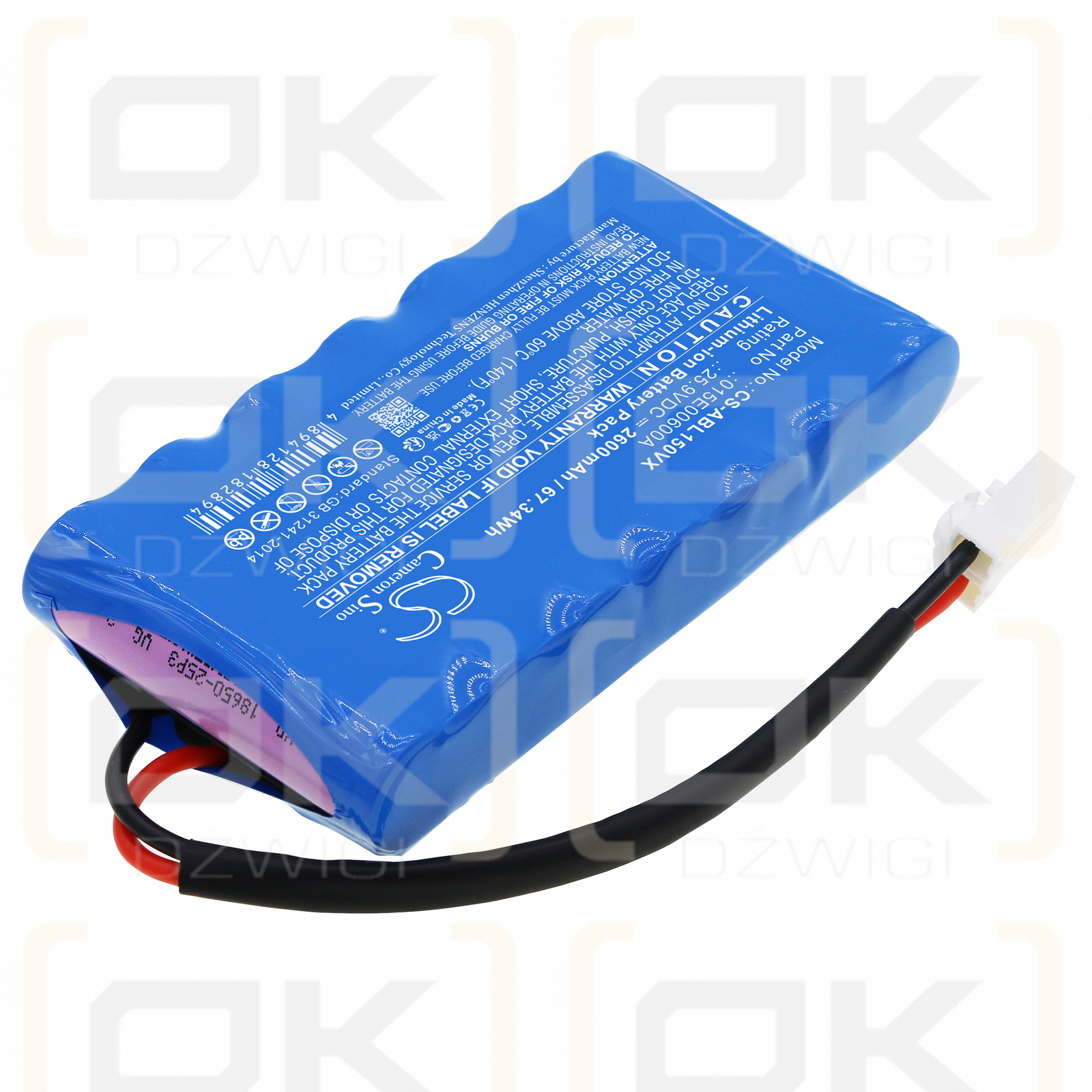 Wischer i130S / 015E00600A 2600 mAh Li-Ion 25,9 V (Cameron Sino)