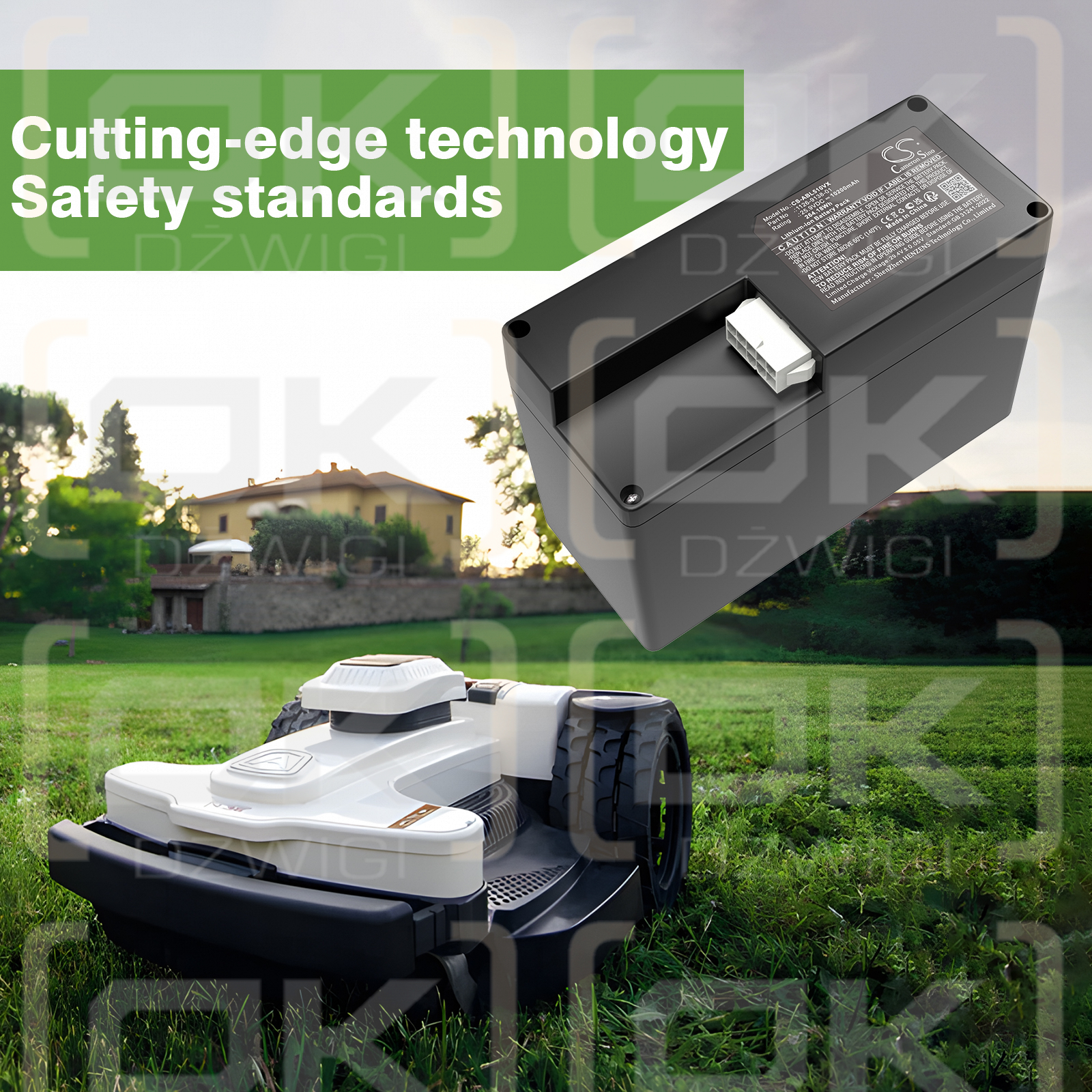 Ambrogio L85 / 101-806 10200mAh Li-ion 25.9V (Cameron Sino)