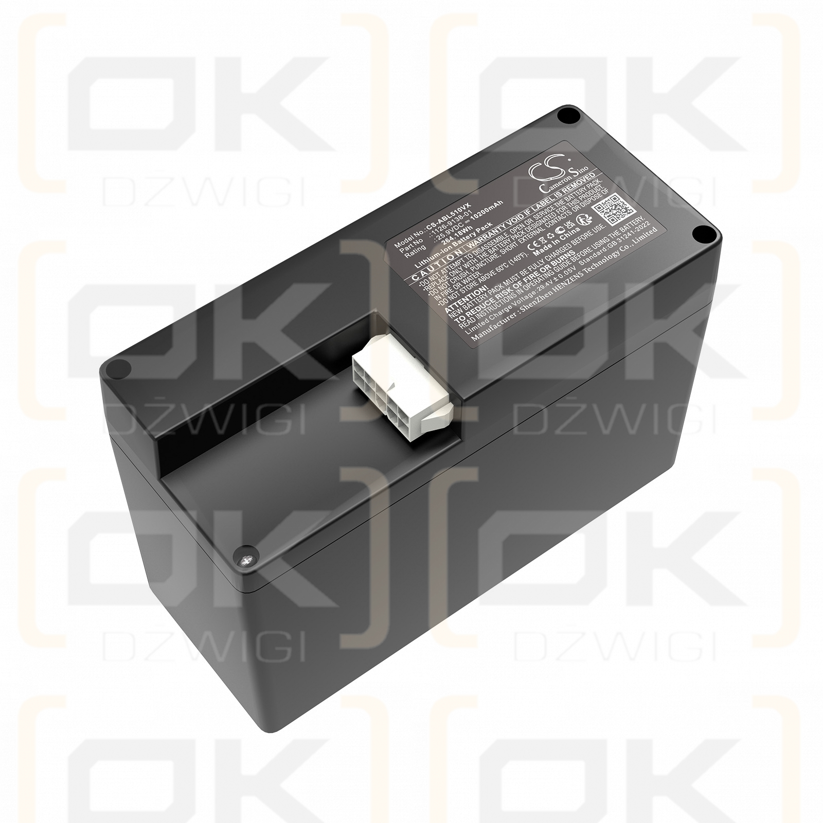 Ambrogio L85 / 101-806 10200mAh Li-ion 25.9V (Cameron Sino)