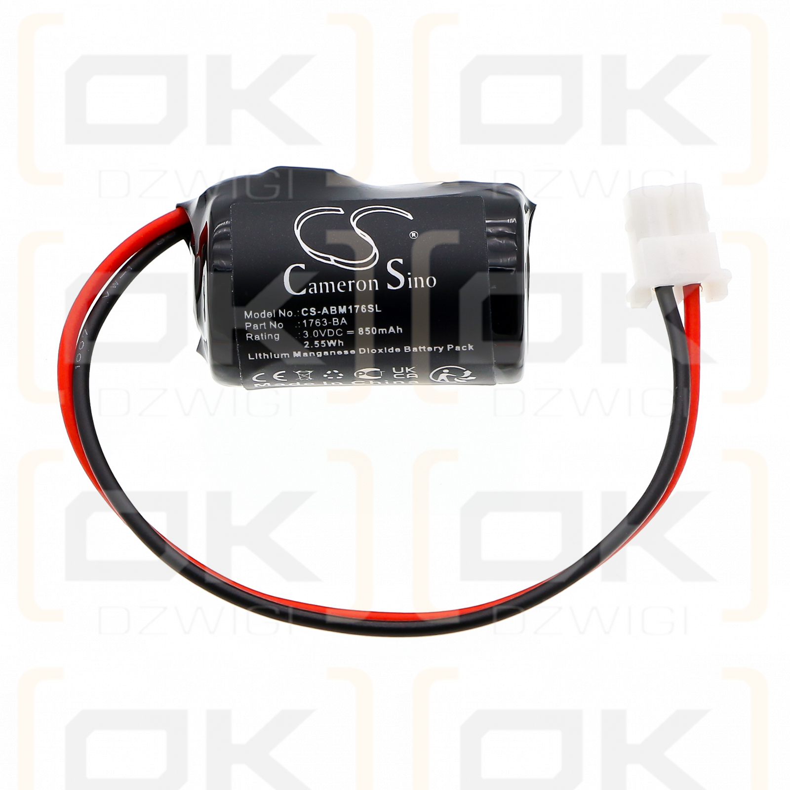 Allen Bradley MicroLogix 1100 / 1763-BA 850mAh Li-MnO2 3.0V (Cameron Sino)
