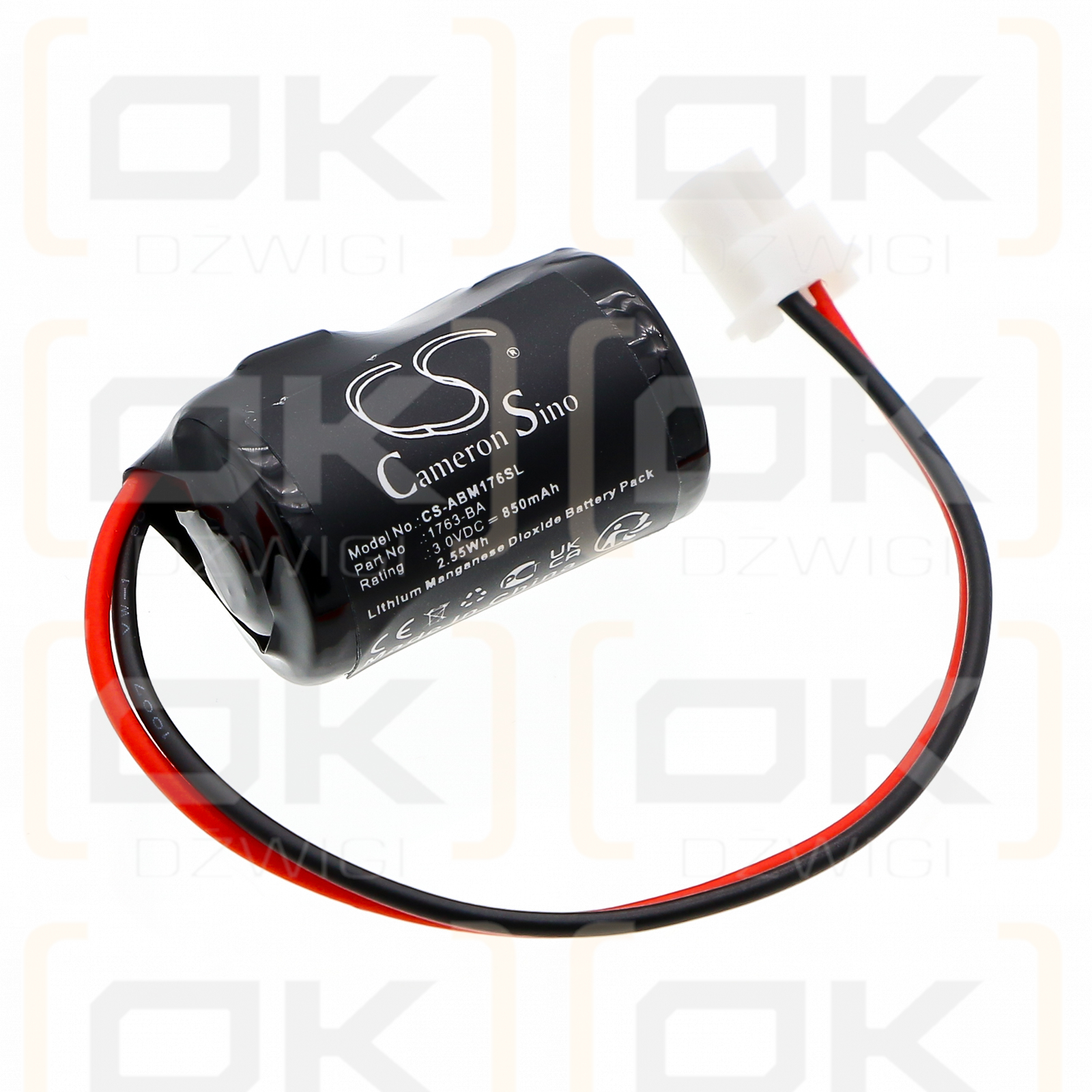 Allen Bradley MicroLogix 1100 / 1763-BA 850mAh Li-MnO2 3.0V (Cameron Sino)