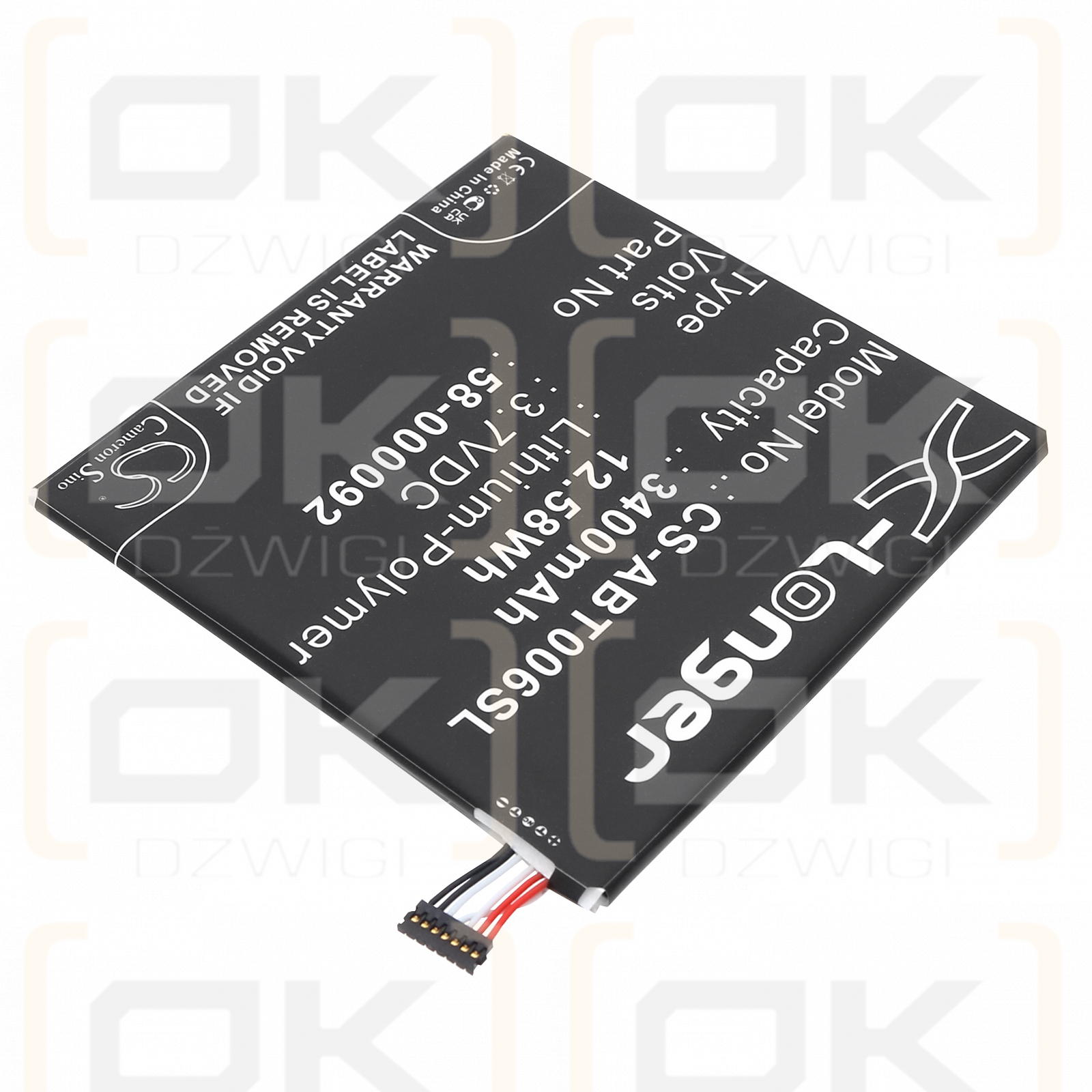 Amazon 26S1006 / 58-000092 3400 mAh Li-Polymer 3,7 V (Cameron Sino)