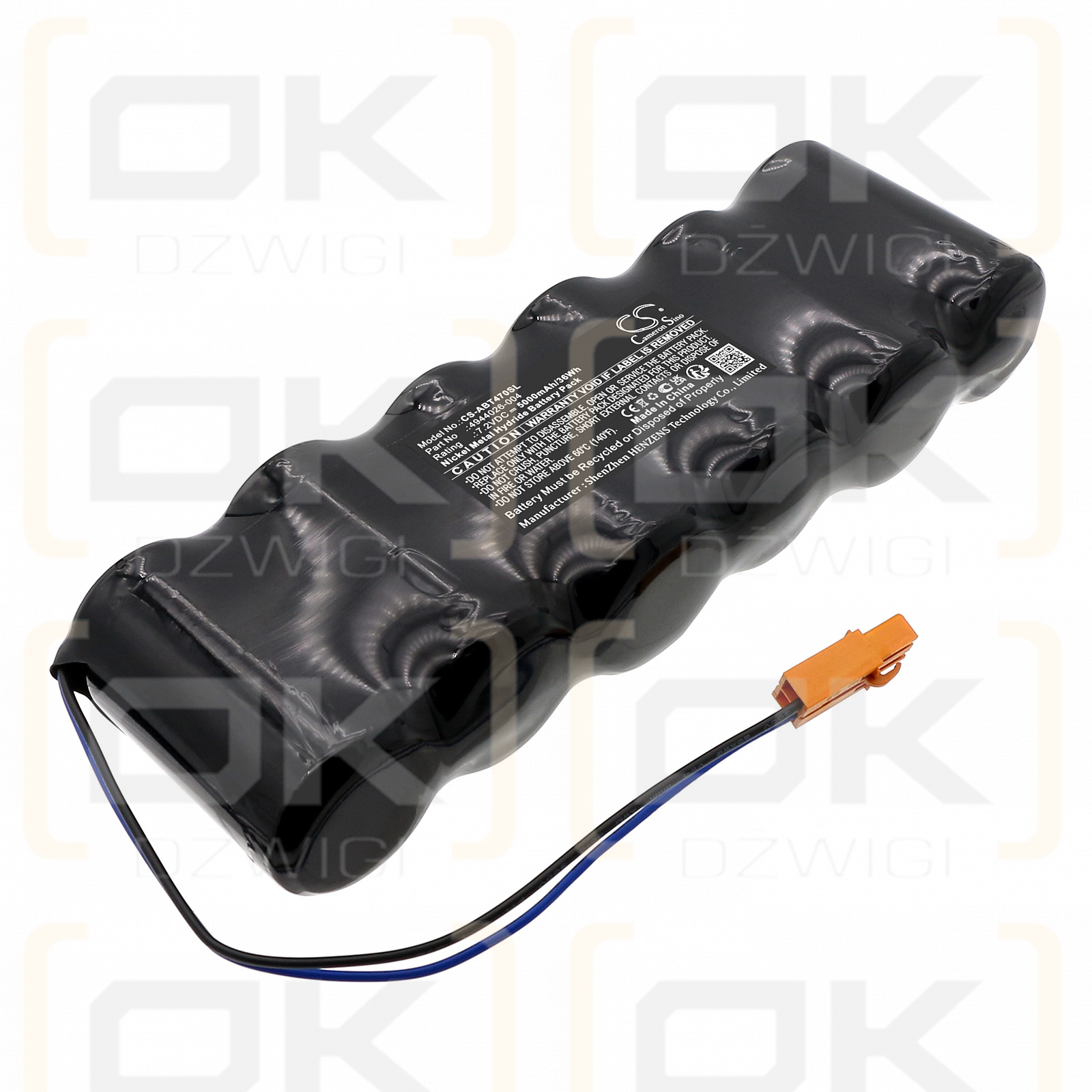 Batería de repuesto para ABB 418446884 / 4944026-004 5000 mAh Ni-MH 7.2 V (Cameron Sino)