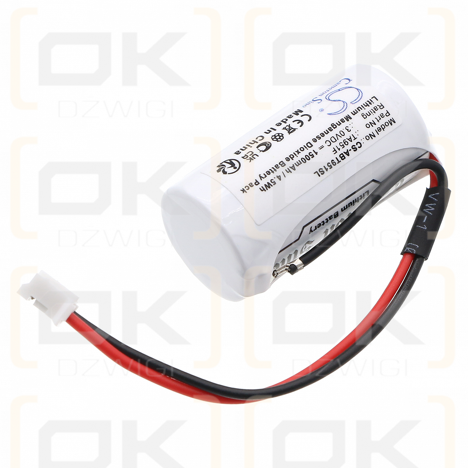 ABB TA951F 1500mAh Li-MnO2 3.0V (Cameron Sino)