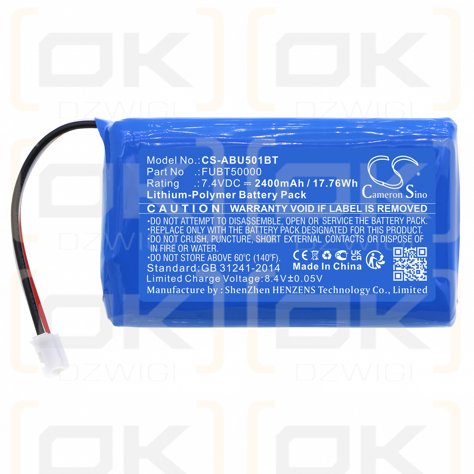 ABUS / FUBT50000 2400mAh Li-Polymer 7.4V (Cameron Sino)