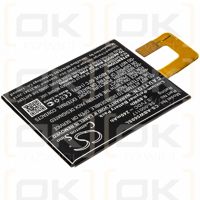 Amazon Oasis 3 / 58-000117 240mAh Li-polímero 3.7V (Cameron Sino)