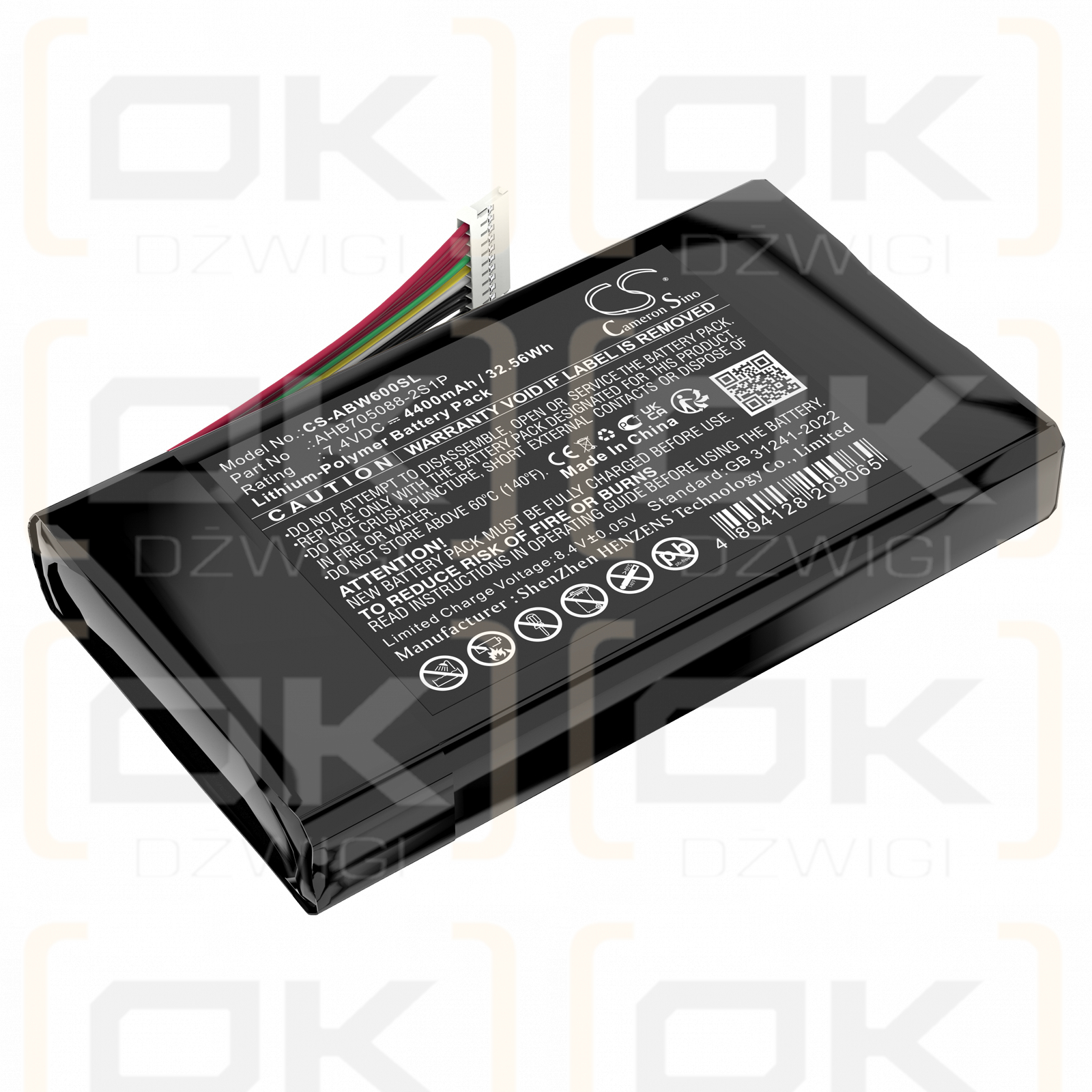 Anbernic Win600 3020E 3050E 5,94 Zoll Mini-Handheld-Spiel-PC / AHB705088-2S1P 4400 mAh Li-Polymer 7,4 V (Cameron Sino)