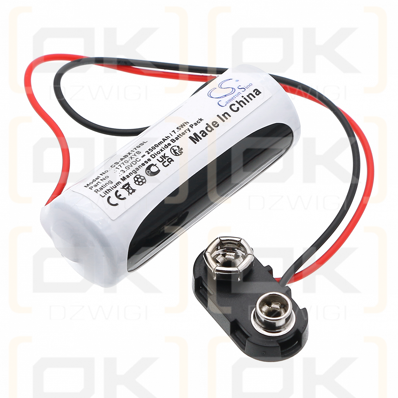 Allen Bradley PLC-5/60 / 1770-XYB 2500mAh Li-MnO2 3.0V (Cameron Sino)