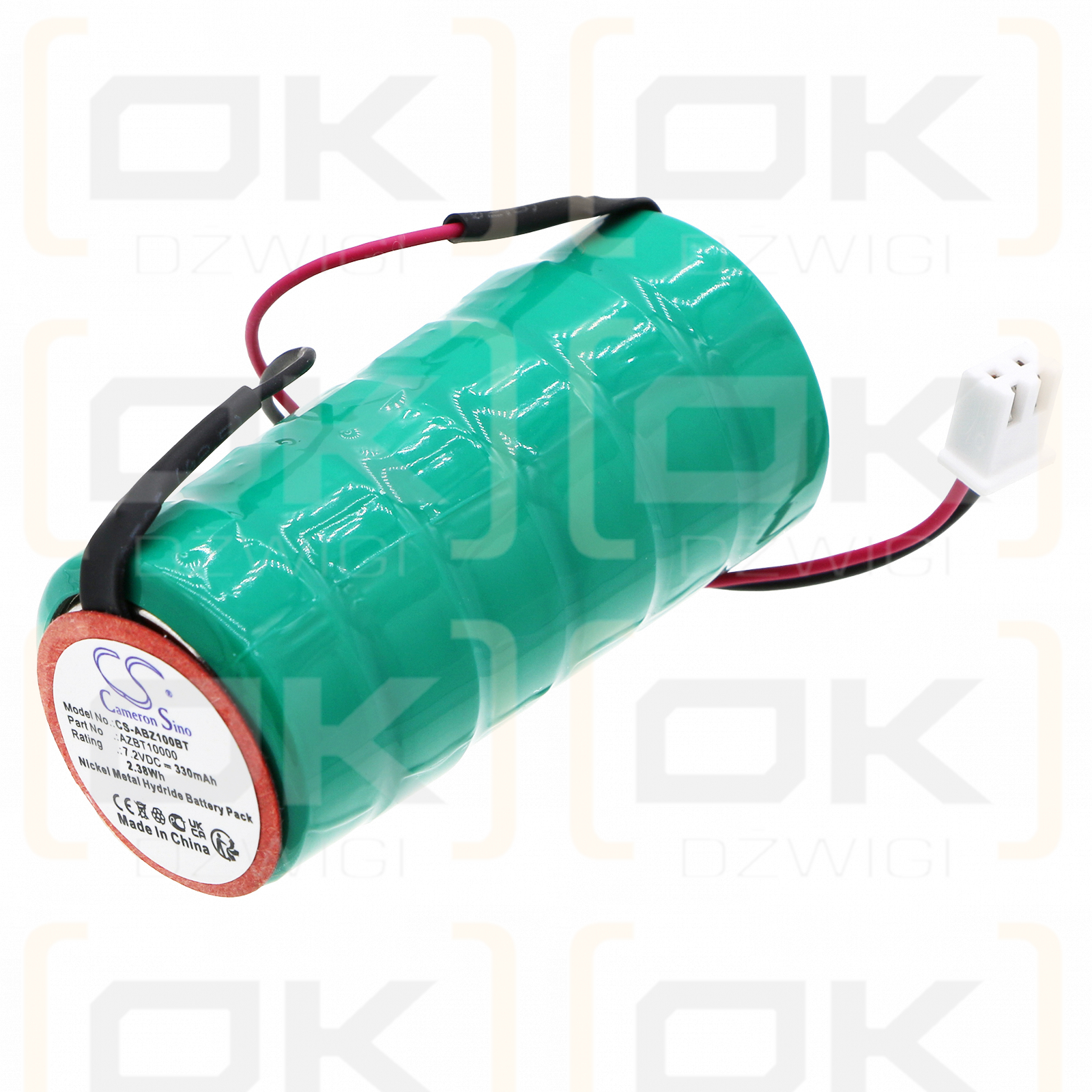 Abus AZSG10011 / AZBT10000 330mAh Ni-MH 7.2V (Cameron Sino)