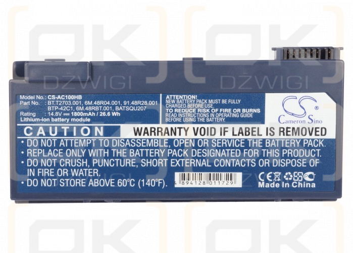 Acer TravelMate C102TCi / BTP-42C1 1800 mAh Li-ion 14,8 V (Cameron Sino)