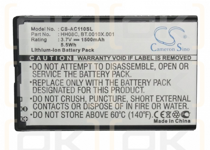 Acer beTouch E110 / HH08C 1500 mAh Li-Ion 3,7 V (Cameron Sino)