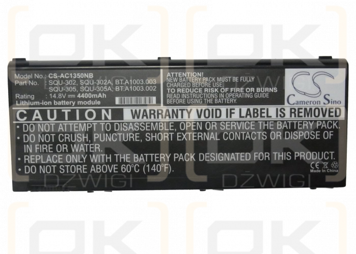 Acer Aspire 1514LMi / SQU-302 4400 mAh Li-ion 14,8 V (Cameron Sino)
