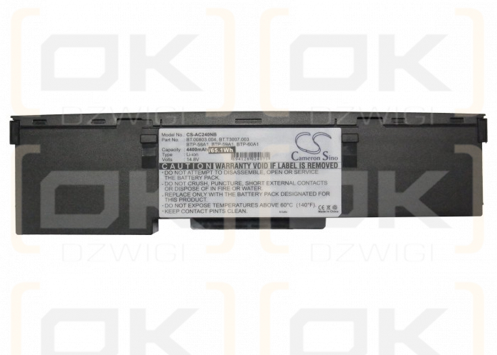 Acer TravelMate 254ELCi / BTP-58A1 4400 mAh Li-Ion 14,8 V (Cameron Sino)