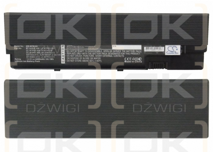 Acer TravelMate 8100A / BT.00806.006 4400 mAh Li-ion 14,8 V (Cameron Sino)