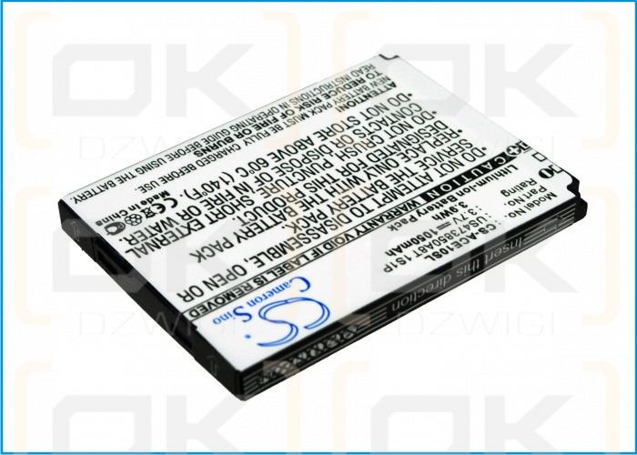 Acer L1 / US473850A8T 1S1P 1050mAh Li-ion 3.7V (Cameron Sino)