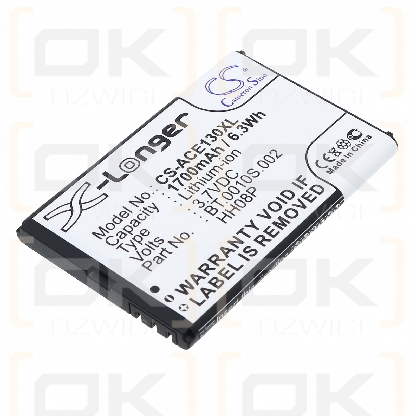 Acer E130 / HH08P 1700 mAh Li-Ion 3,7 V (Cameron Sino)