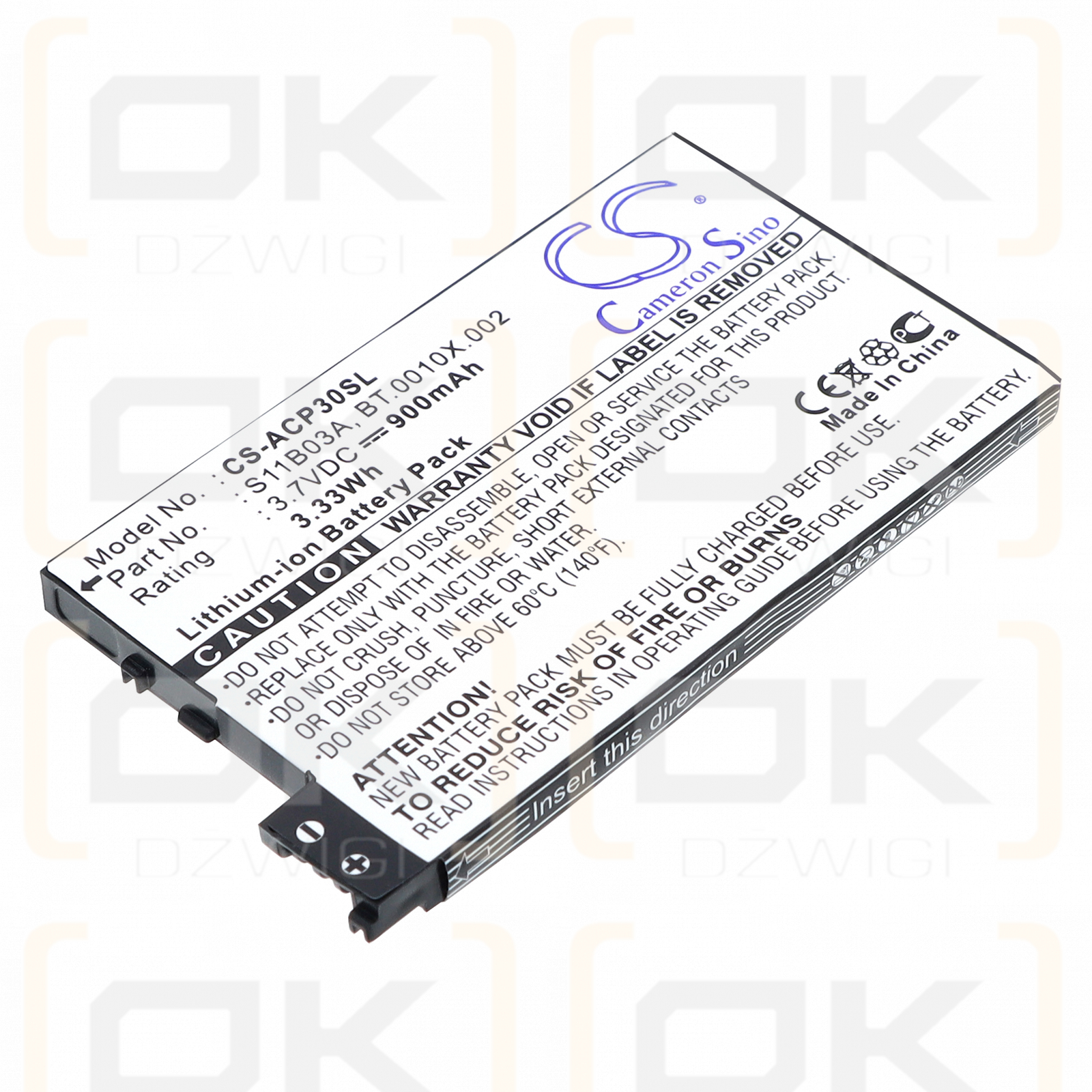 Acer neoTouch P300 / S11B03B 900 mAh Li-Ion 3,7 V (Cameron Sino)