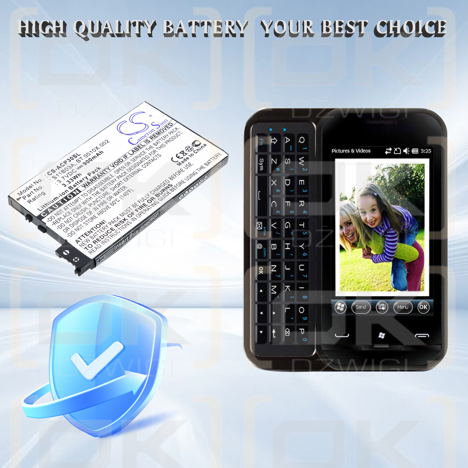 Acer neoTouch P300 / S11B03B 900 mAh Li-Ion 3,7 V (Cameron Sino)