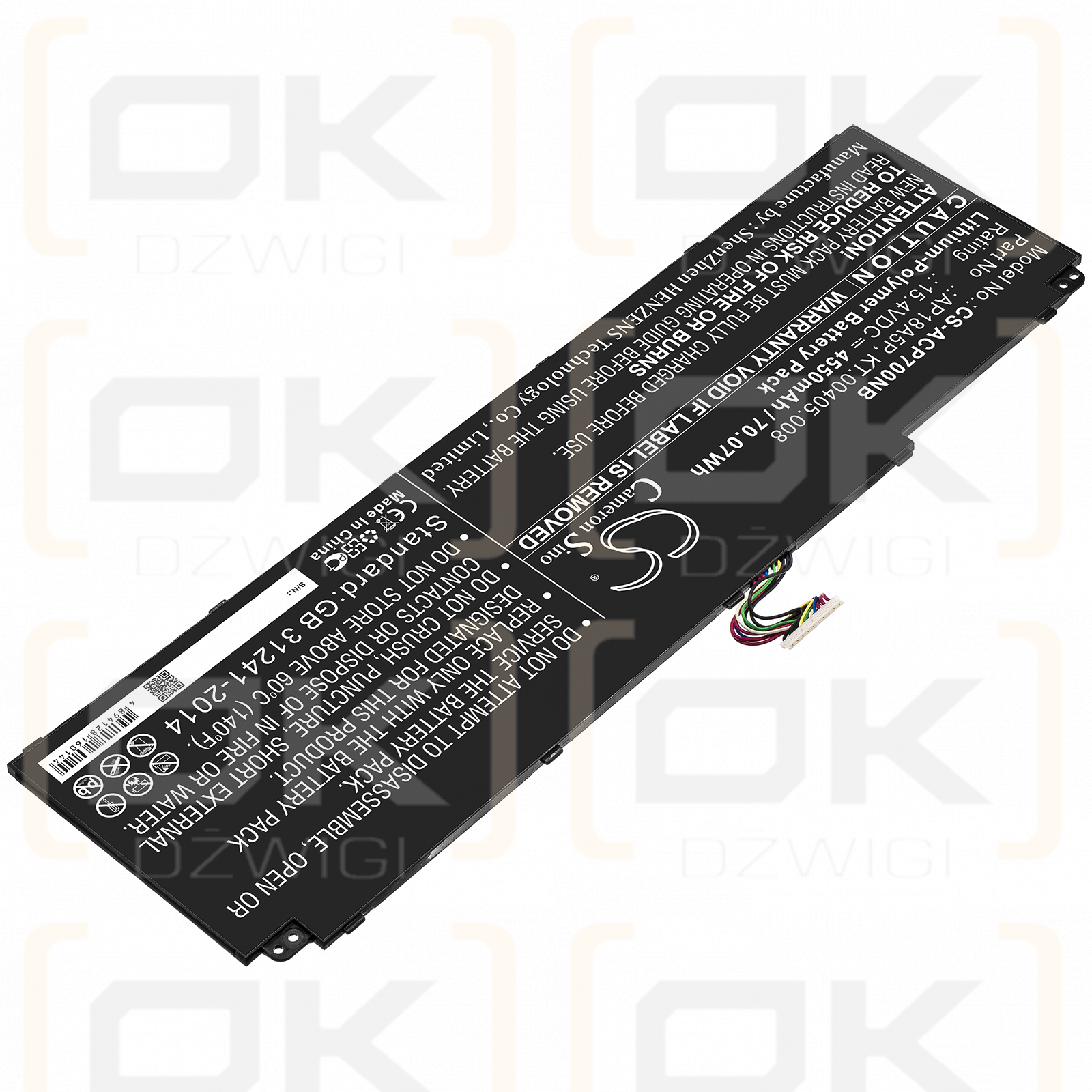 Acer Predator Triton 900 PT917-71 / AP18A5P 4550 mAh Li-Polymer 15.4 V (Cameron Sino)