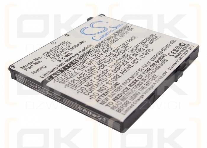 Acer Liquid E Plus / US55143A9H 1S1P 1500 mAh Li-Ion 3,7 V (Cameron Sino)