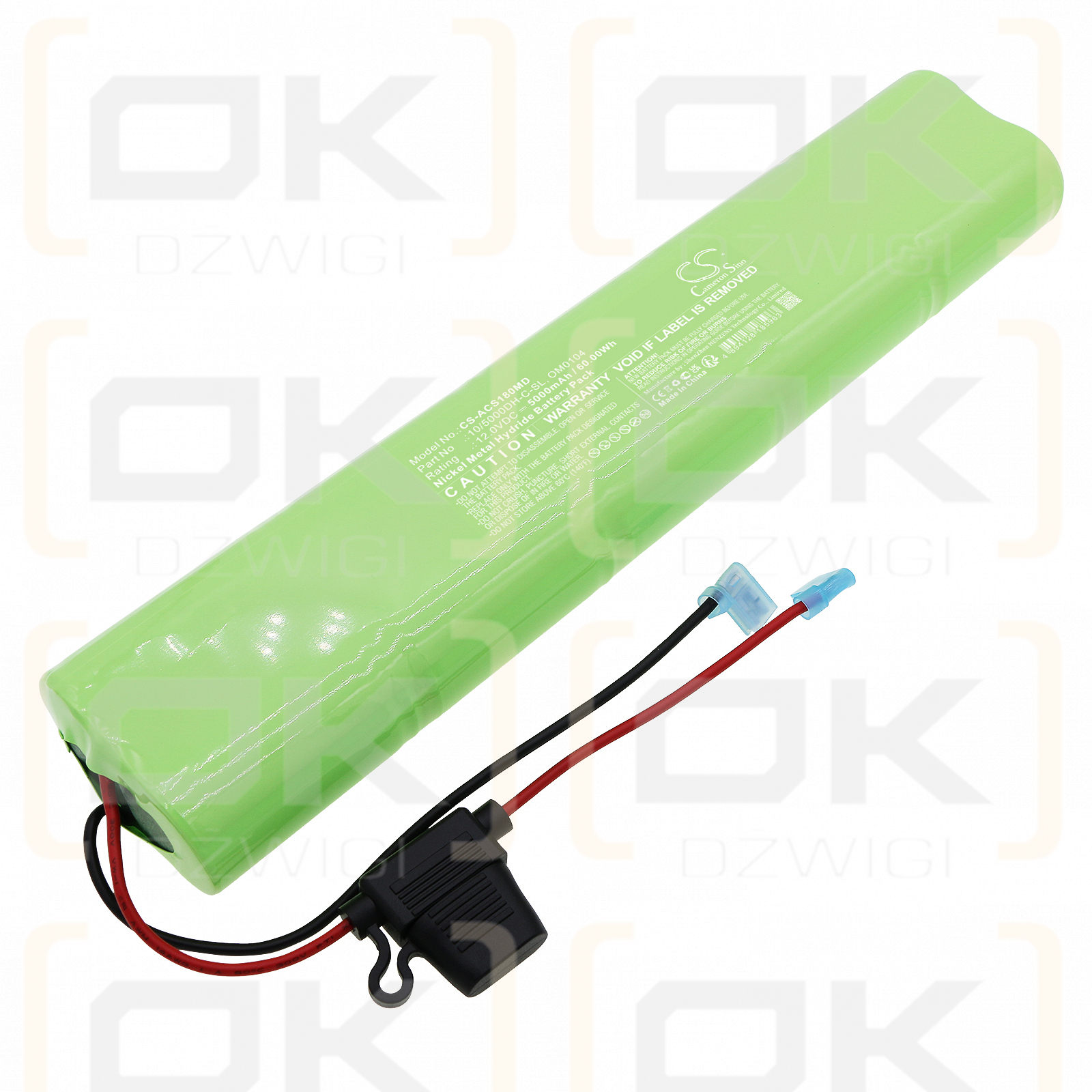 Acorn 80 / 10/5000DH-C-SL 5000mAh Ni-MH 12.0V (Cameron Sino)