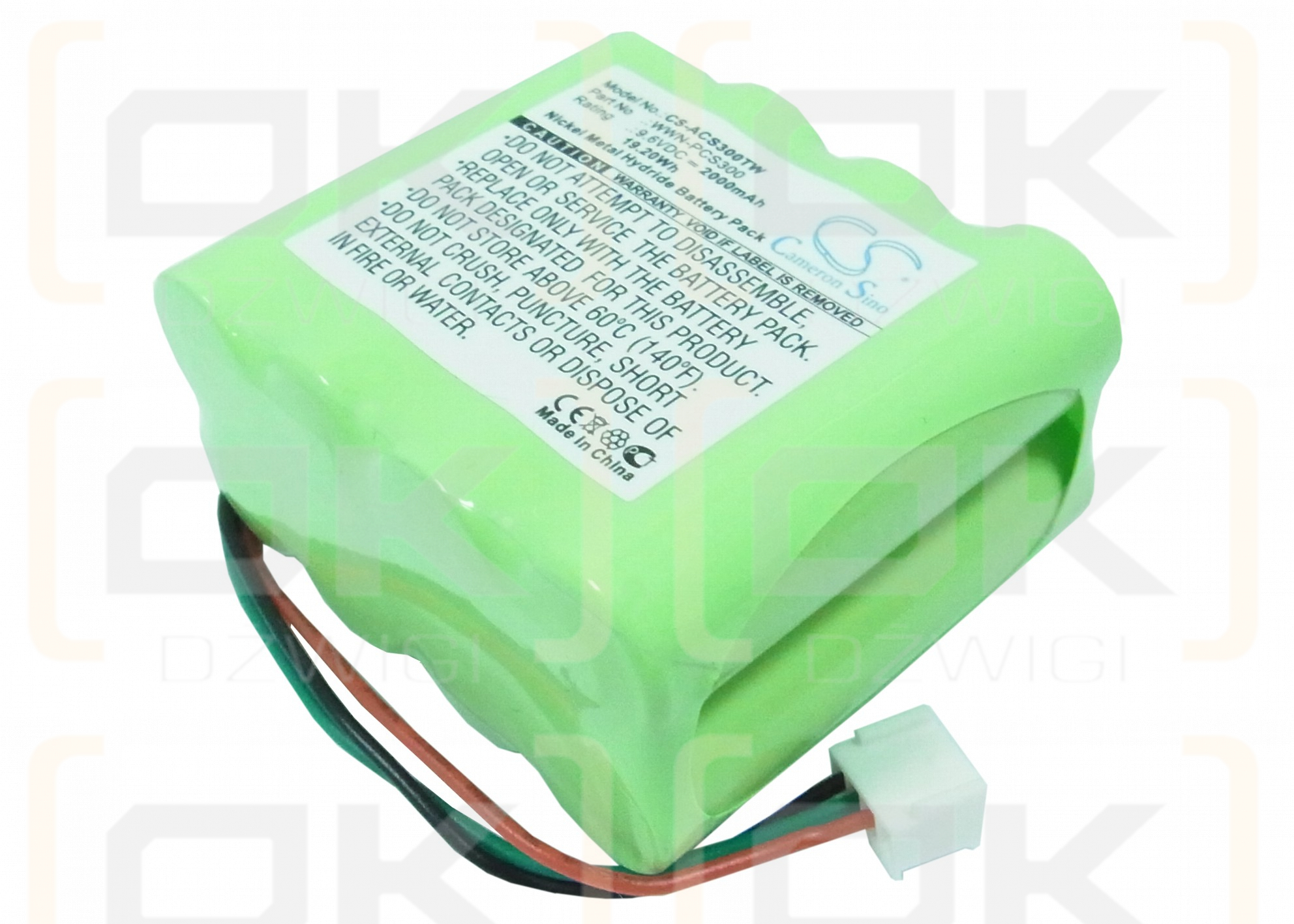 AZDEN TRP200 / WWN-PCS300 2000 mAh Ni-MH 9.6 V (Cameron Sino)