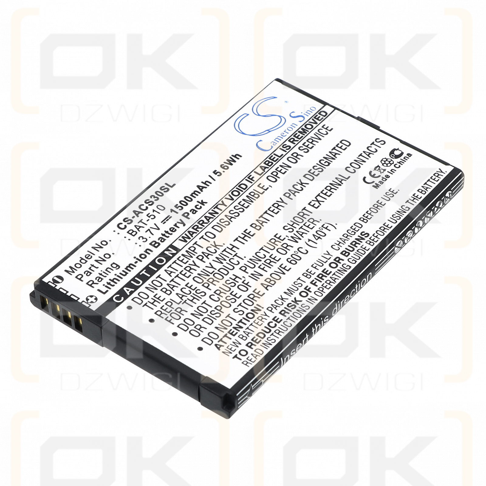 Acer S300 / BAT-510 1500 mAh Li-ion 3.7 V (Cameron Sino)